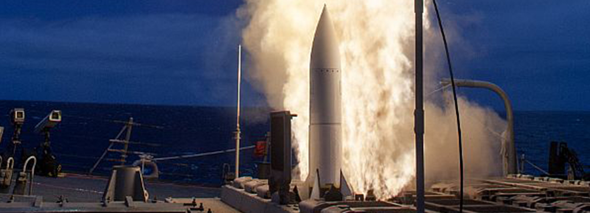 The Arleigh-Burke class guided-missile destroyer USS John Paul Jones (DDG 53) launches a Standard Missile 6 (SM-6) during a live-fire test of the ship's aegis weapons system. 